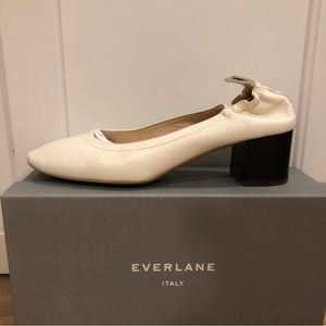 Everlane Block Leather Heels